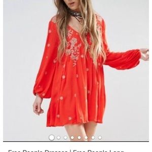 Free people red dress